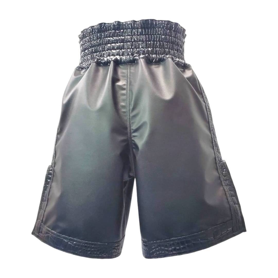 Crocodile line MODEL boxing shorts [Black✕Black] – FUEGO Global