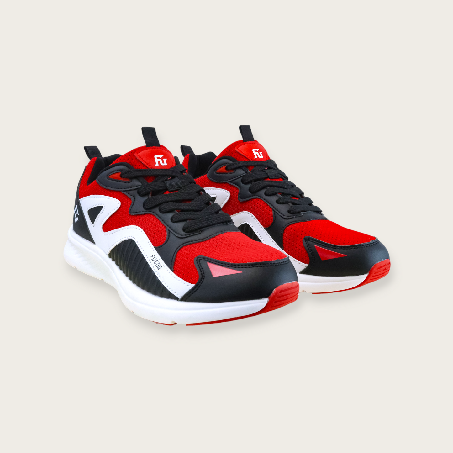 SUPER RAPIDO MODEL Training Shoes [Red ✕ White ✕ Black]