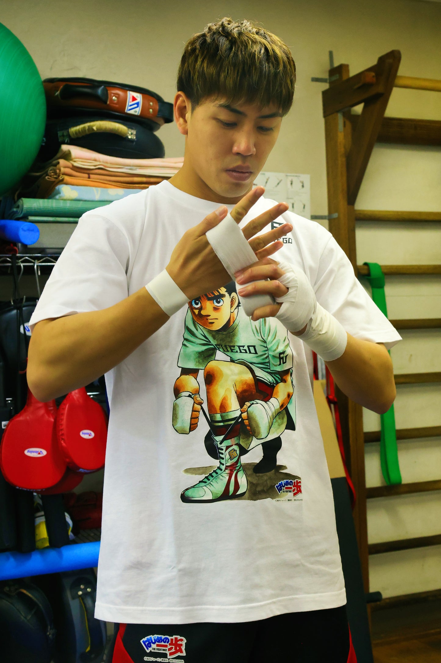 はじめの一歩×FUEGO 幕之内一歩Ver. 5.6オンス ヘビーウェイトＴシャツ