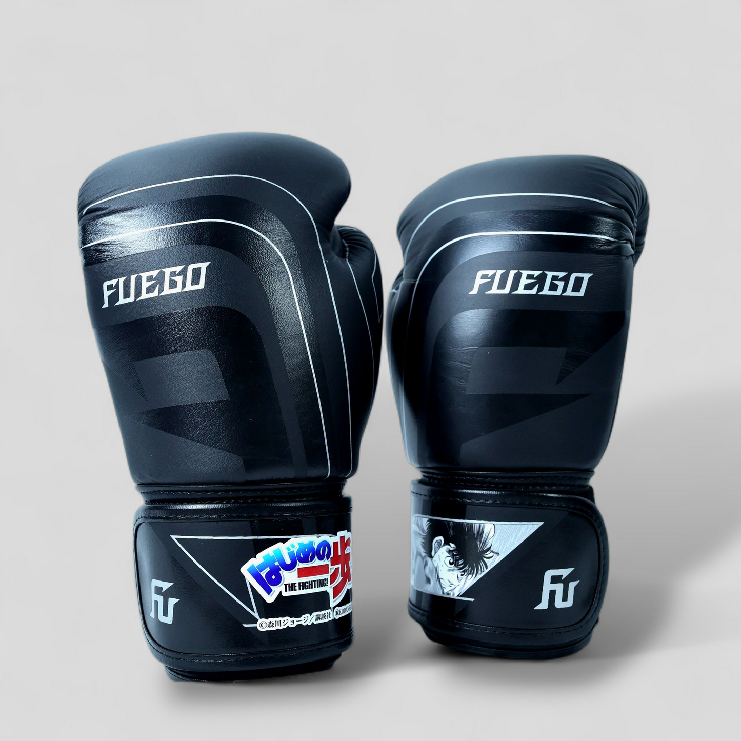 [Pre-order] Hajime no Ippo x FUEGO Boxing Gloves Makunouchi Ippo Ver. [Black x Silver]