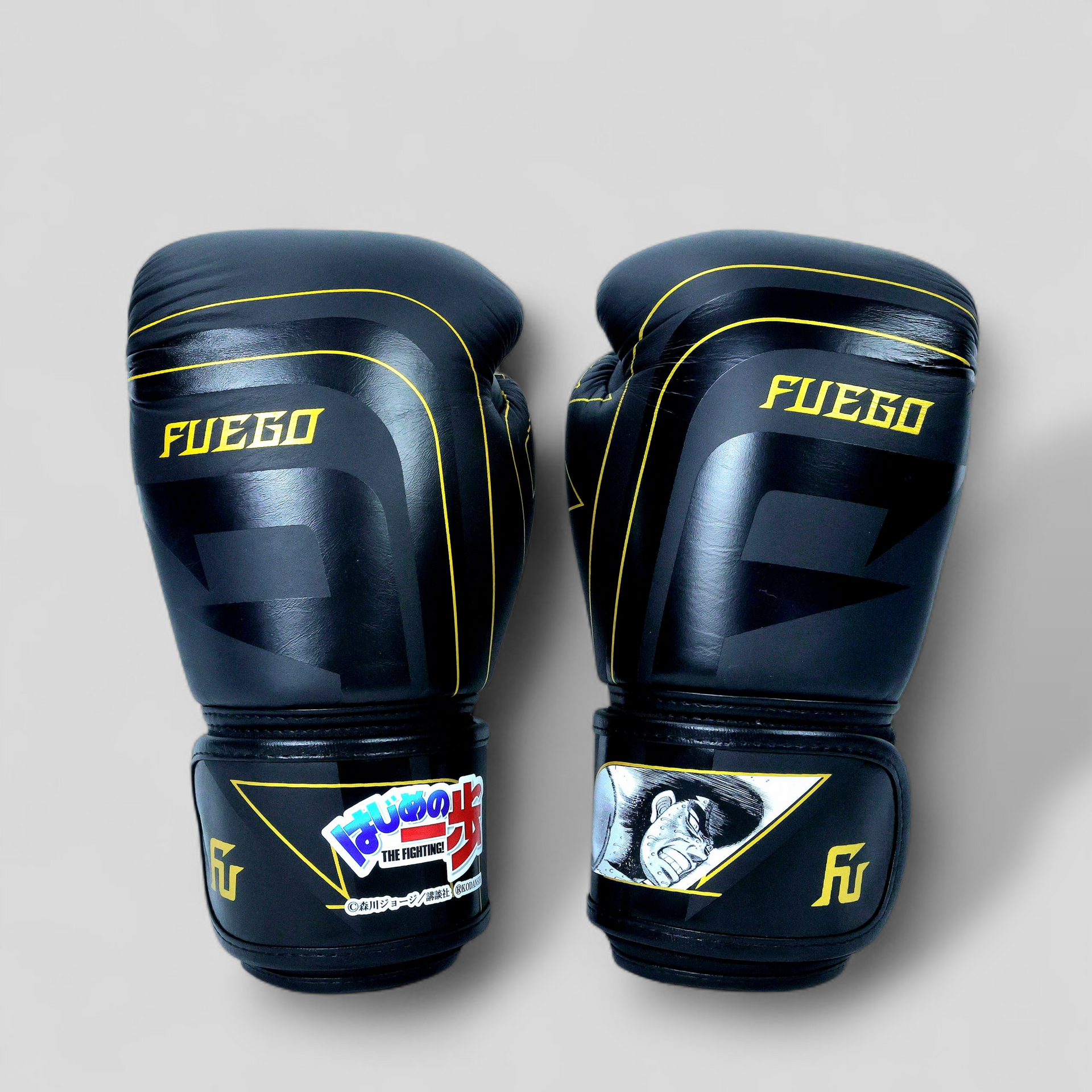 はじめの一歩×FUEGO ボクシンググローブ 鷹村守Ver. [Black✕Gold はじめの一歩×FUEGO ボクシンググローブ 鷹村守Ver. [Black✕Gold