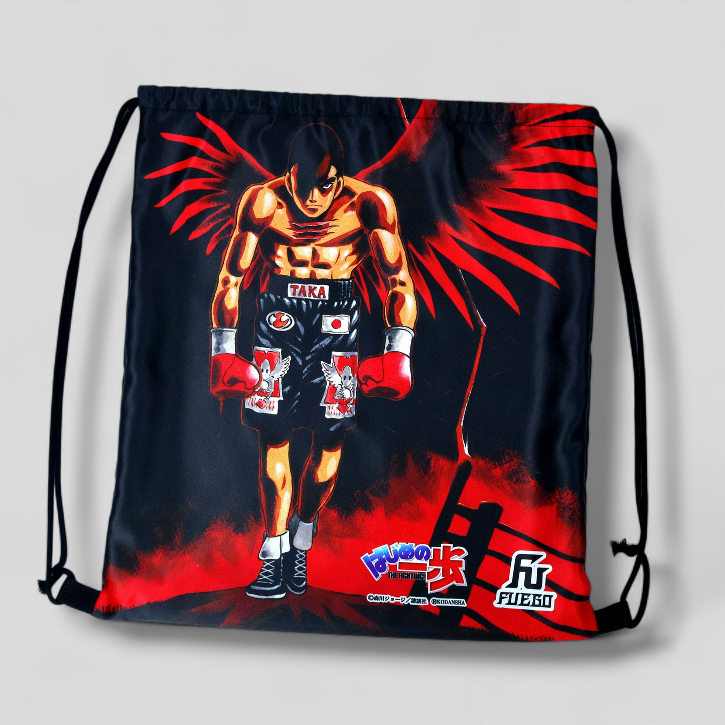 [Pre-order] Hajime no Ippo x FUEGO Boxing Gloves Takamura Mamoru Ver. [Black x Gold]