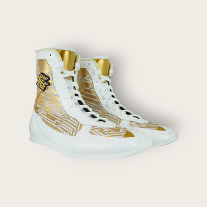 FUTURO MODEL ボクシングシューズ【7-COLORS BASIC SERIES】[Gold✕white✕white] -