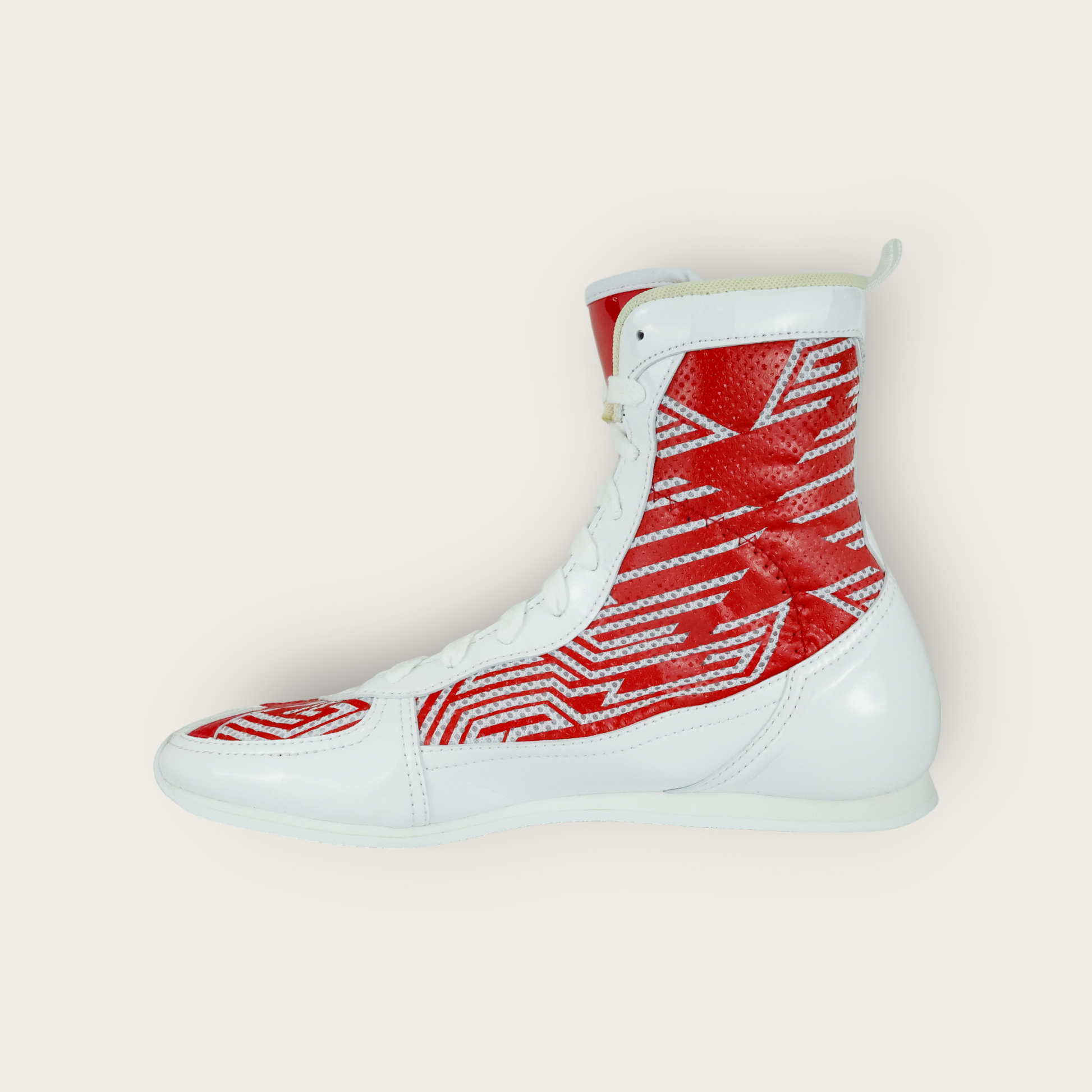 FUTURO MODEL ボクシングシューズ【7-COLORS BASIC SERIES】[Red✕white✕white] -